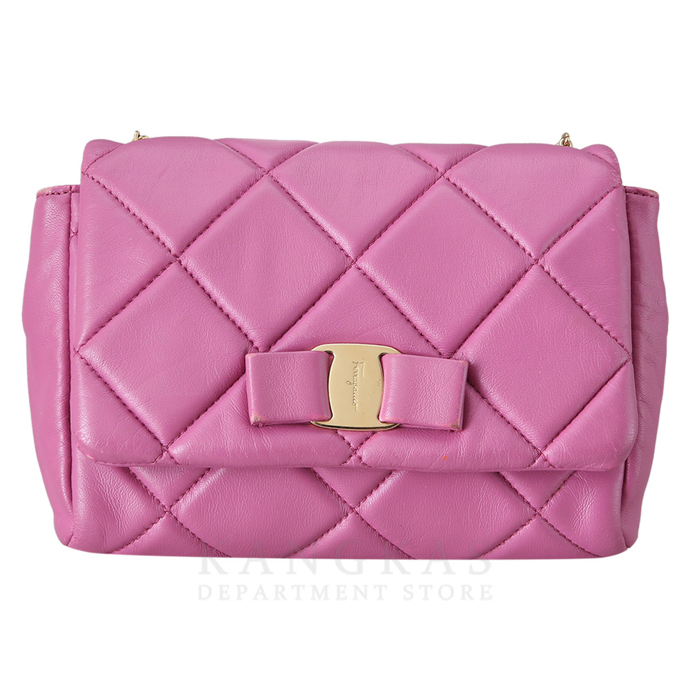 FERRAGAMO(USED)페레가모 바라리본 체인백